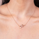 Sterling Silver Rose Gold Plated Celestial Cosmos Necklace - LIORA - 925 Silver Jewellery