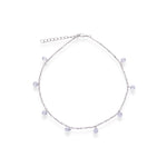 Silver Drop Anklet - LIORA - 925 Silver Jewellery